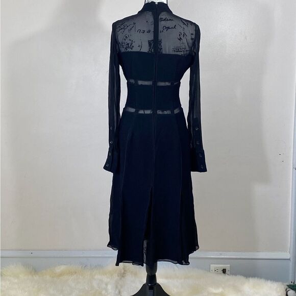 Proenza Schouler Textured Viscose Chiffon Dress size 8 - Picture 6 of 14